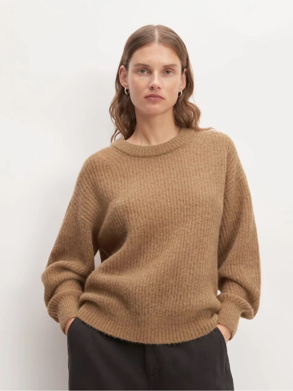 EVERLANE | alpaca crewneck sweater | size small